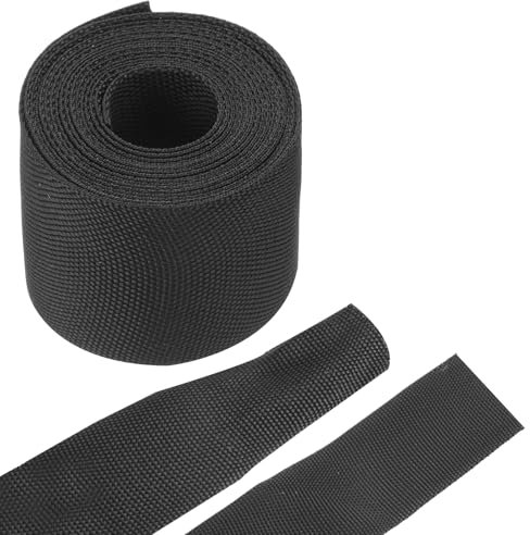 sourcing map Braided Cable Sleeves Heat Shrinkable Fabric Sleeving, 2 10ft Black 2:1 Ratio Heat Shrinkable Cord Protector for Harness Cable, Network Cable Protection, Cable Management