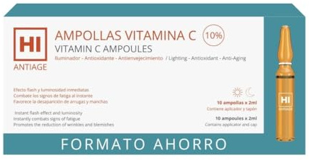 Ampollas faciales de Vitamina C al 10% - Formato ahorro 10 uds (2ml/ud.)