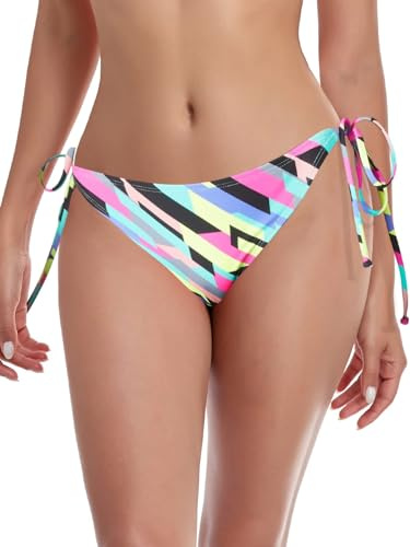 Ocean Blues Bas de bikini triangle à nouer sur les côtés pour femme