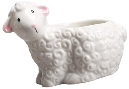 ZUJIABAO Contenitore per fiori in ceramica modellata a forma di animale artistico, ideale per piante grasse, piccoli cespugli, decorazione per computer e organizer per riporre oggetti, arbusti