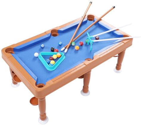 TZLMWDFRWG Mini Tavolo da Biliardo, Mini Tavolo da Biliardo Portatile Multifunzionale, Adatto per Uso Interno da Parte di Bambini e Adulti.Include 2 Stecche, Palline e una Rastrell