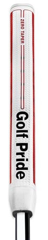 Golf Pride Zero Taper Putter Grip, Red, Medium 58 R Core, 1 Pack