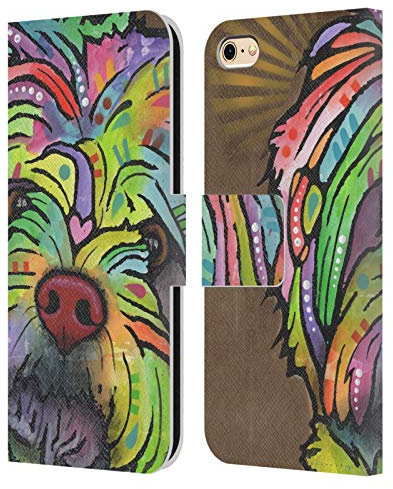 Head Case Designs Offiziell Zugelassen Dean Russo Amy Hunde 3 Leder Brieftaschen Handyhülle Hülle Huelle kompatibel mit Apple iPhone 6 / iPhone 6s