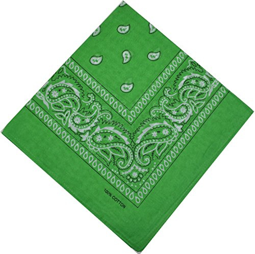 Bandana, halsduk, biker, 1-pack, 3-pack, 6-pack, 12-pack, Nikki-halsduk, Paisley-huvudduk, 100 % bomull, 24 färger