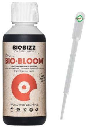 Weedness BioBizz Abono Bio Bloom 250 ml - Abono Natural Bio NPK Cultivo de Plantas Orgánicas Líquido para Exterior Cultivo de Interior