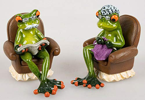 Formano Frosch Oma und Opa im Sessel