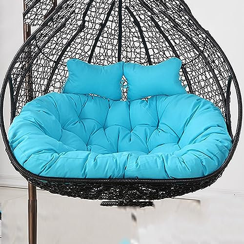 JTBDWOSK HäNgesessel Kissen, Twin Sitzkissen HäNgesessel 2 Personen, Ultra Dick Anti-Verformung Auflagen & Polster Für Schwingsessel, Outdoor Indoor HäNgesessel Polsterauflage,3