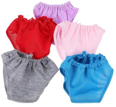 KICHOUSE 18 Puppenunterhosen So Tun Als Wären Sie Höschen Für Spielzeugpuppen Puppen-anzieh-zubehör-Set