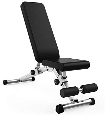 Gymbänk Fitnessträning Viktbänk Multifunktionell Justerbar Utility Viktbänk för helkroppsträning Lutning/nedgång Bänkpress för hemmagym