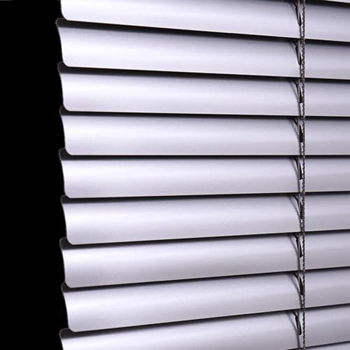 Tenda Veneziana Alluminio Cortina Interno Parasole Finestre Porte Lamelle 25mm Tapparella in Listelli Orizzontali avvolgibile Personalizzabile Persiane Oscuranti (W55cm×H250cm,silver grey)