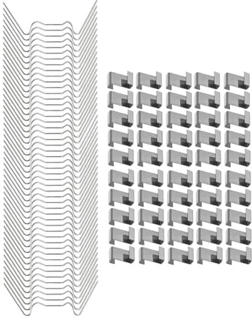F Fityle Lot de 100 mini-clips de fixation pour serre, accessoires de réparation légers, pinces de fixation pour fil vitré, pour la maison