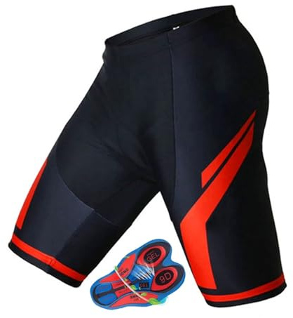 XUCZHAI Short de Cyclisme for Hommes, Short de Cyclisme d'été rembourré 9D, Collants Courts, Pantalons Respirants for vélo de Montagne éLastique RéSistant Aux Chocs SéChage Rapide