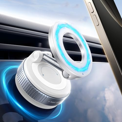 Soporte magnético para teléfono, soporte de coche de succión fuerte de 89 libras con imán de 2800 gf para uso en camiones y vehículos