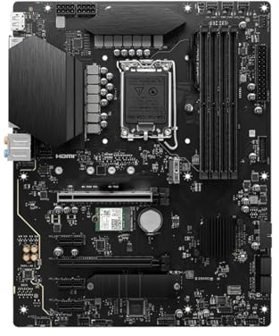 Carte mère Carte mère Fit for MSI Pro Z790-S WiFi Compatible avec processeurs i9-14900KF, i7-13700, i5-12400F, i3-12100, 13600 MHz, DDR5 6600, LGA 1700, NVME, M.2, PCIe 4.0