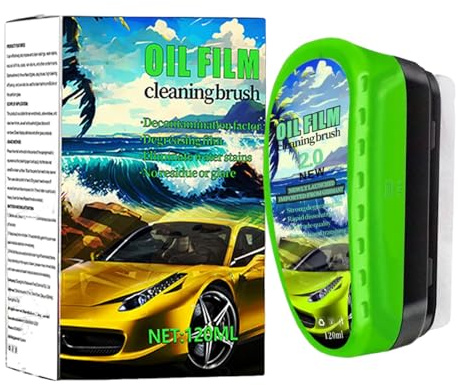 Nettoyant Dégradant Gras Pour Pare-brise - Brosse De Nettoyage Anti-Graisse Pour Vitres Automobile,Accessoire Auto pour Voiture Camion SUV Visibilité Pare-brise Garage