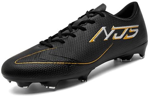 NUTTOPL Fußballschuhe Herren Kunstrasen Trainer Jugendliche Athletics Trainingsschuhe Outdoor-Training Professionelle Fussballschuhe Schwarz 44 EU
