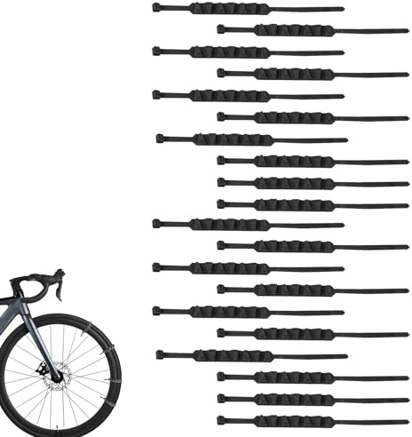 20 Pack Snow Chains For Mobility Scooter - 50cm Nylon Reusable Anti-skid Snow Chain, Adjustable Non Slip Snows Tyre Grips, Non-Slip Cable Ties For Car SUV Pickup Trucks E-Bike Motorbike Winter Safety