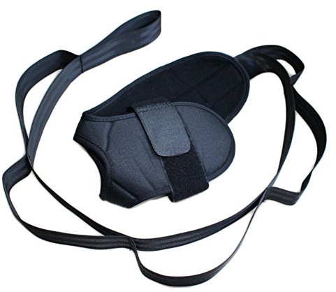 seaNpem yoga stretchband, ankelligament stretcher, motståndsband med flera greppslingor, ben fot stretchassistent, träning och fysioterapi bälte för rehab hamstring dans balett pilates