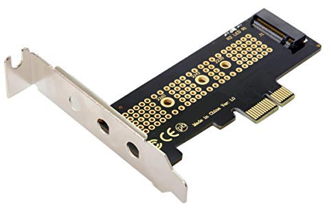 JSER Scheda adattatore da NVME a PCI-E 4.0 a basso profilo PCI-E 3.0 x1 Lane a M.2 NGFF M-Key SSD Nvme AHCI PCI Express