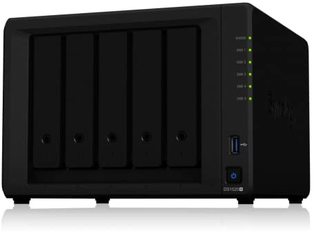 Synology DiskStation DS1520+ NAS, Svart