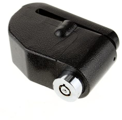 SQUADO - Bloccadisco Moto con Allarme Lucchetto Antifurto Sonoro per Ruote Motorino Bici Scooter Blocca Disco Allarmato in Acciaio Universale