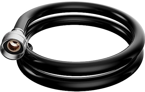hOmeLabs Dehumidifier Drain Hose, ¾ Inch Connection, 5’, 5 Feet, Flexible PVC, Black