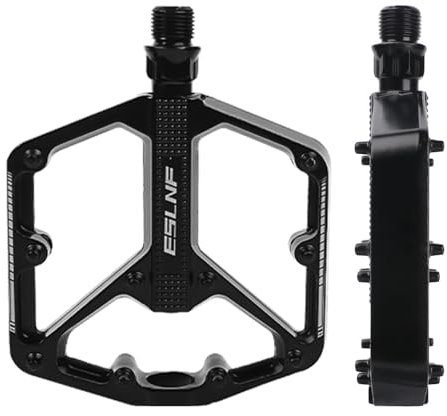 MTB Pedale, Fahrradpedale, 9/16 Zoll Pedale Mountainbike, Aluminiumlegierung Pedale, Breites Plattformpedal, rutschfeste Pedale Fahrrad, für Mountainbike, E-Bike, Rennrad