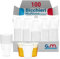 G.M. DISTRIBUZIONE 100 Bicchieri Monouso da 200 Ml in Plastica Trasparente PET, Bicchieri Usa e Getta per Acqua, Birra, Vino, Yogurt, Bicchieri Multiuso Monouso per Bar e Lounge Bar