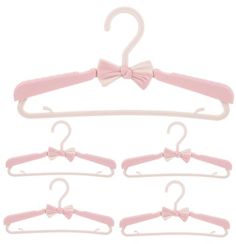 MAGICLULU 5St kleiderständer kinderkleiderbügel Oktopus Kleiderbügel Accessoires für Kleidung Vlies Kleiderbügel für Babykleidung Kleiderbügel für den Kleiderschrank Plastik Rosa