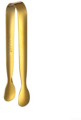 Pince alimentaire ergonomique en acier inoxydable indispensable pour servir facilement la glace et le sucre (doré)