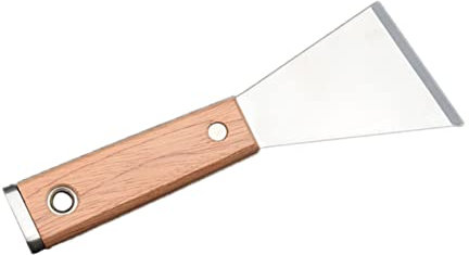 POPETPOP 1 Pièce Couteau à mastic coudé nettoyage outil Coupeur grattoir à peinture mastic scrapper spatule à plâtre spatule à enduire mastic pour cloisons sèches Acier inoxydable