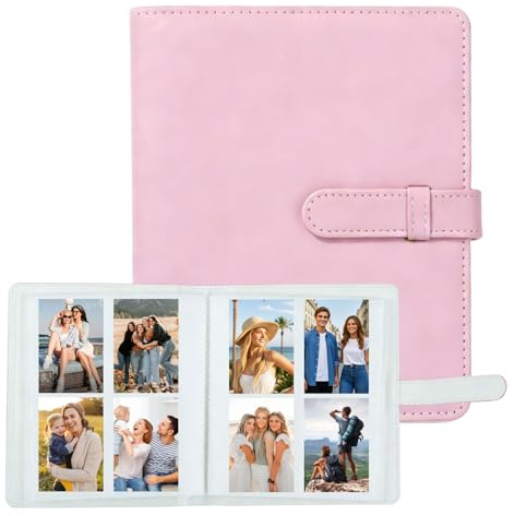 360 Pocket Photo Album for Instax Mini, Fujifilm & Polaroid Snap | Photocard book fits PIC-300, Zip and 12 11 9 8+ 7S models. Holds mini prints, ideal for travel and memory keeping.