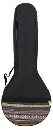 Estuche para banjo Estuche Banjo de 4/5 cuerdas, bolsa transporte, mochila Oxford impermeable, bolso portátil, accesorios piezas instrumentos cuerda(Black 4 Strings Banjo Bag)