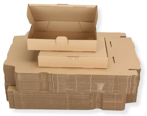 100 St. Maxibriefkarton 240 x 160 x 45 mm DIN A5 braun Warensendung Faltkarton, Warenpost, Klappdeckelkarton
