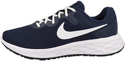 Nike Revolution 6, Zapatillas de Gimnasia Hombre, Midnight Navy White Obsidian Ashen Slate, 46 EU