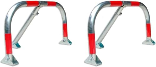 FERPASA® - Valla de Parking – Barrera de Aparcamiento para Garaje y Plaza de Parking - Se Envía Montada (Acero Zincado con Portacandado 2 Unidades)