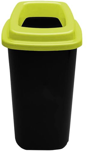 Home Centre Plastic Recycling Kitchen Office Waste Bin 45 Litre Green Open Touchless Rim Sorting Waste Segregation Recycle Rubbish Container Six Colour Code Management School Work Trash Box