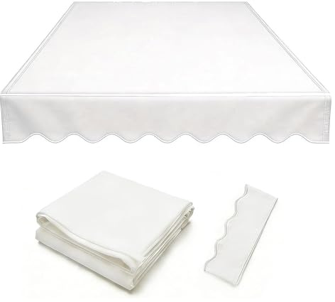 Tessuto di Ricambio per Tende da Sole da Giardino (Solo Tessuto), Impermeabile Copertura Avvolgibile in Tettoia per Esterni, per Porte e Finestre di Negozi e Ristoranti(280x300cm)