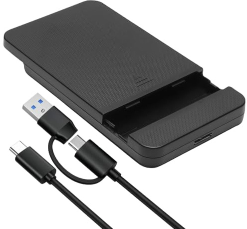 Carcasa Disco Duro Externo 2,5 USB C 3.1 a SATA III con UASP 5Gbps