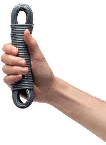 Jazooli 15m Washing Line | Clothes Line with Steel Core & PVC Coated Washing Line Rope | Long Line Indoor, Outdoor & Camping Washing Line | Rot, Mould & Weather Resistant | Grey