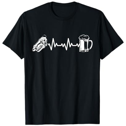 Motorcycle - Heartbeat EKG Motorbike Biker Motorcyclist T-Shirt
