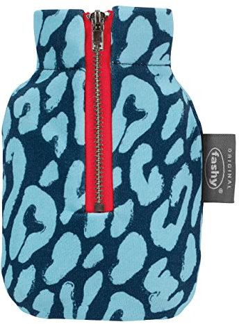 Fashy Taschenwärmer 0,6 L mit Leo-Bezug, Mini-Wärmflasche
