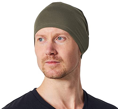 CHARM Lot De 2 Bonnets Homme Femme - Bonnet Sport D'Ete Voyage sous Casque Velo Casquette Fine Écologique Japonais Kaki
