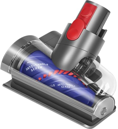 RUKHOOL Mini Elektrobürste Haardüse für Dyson V15 V11 V10 V8 V7 Bürste Zubehör Anti Verwicklungs Aufsatz Staubsauger Ersatzteile Turbinendüse zu Reinigung Haustierbetten Autositze Sofa Teppich