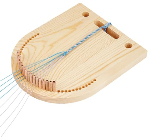 BENECREAT Wooden Bracelet Maker Set, DIY Braiding Tool Friendship Bracelet Kit for Handicraft Multicord Knitting, DIY Jewelry, Wristband Crafts Making