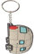 Puckator Schlüsselanhänger aus PVC, Motiv: Stromlinie, für Wohnwagen, gemischt, Gesamtlänge 12 cm, Höhe 4 cm, Breite 7 cm, Tiefe 0,4 cm