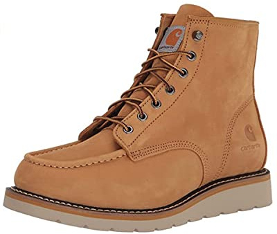 Carhartt Fw6076 Moc Wedge Soft Toe 15,2 cm, Stivaletto Uomo, Grano, 45 EU Larga