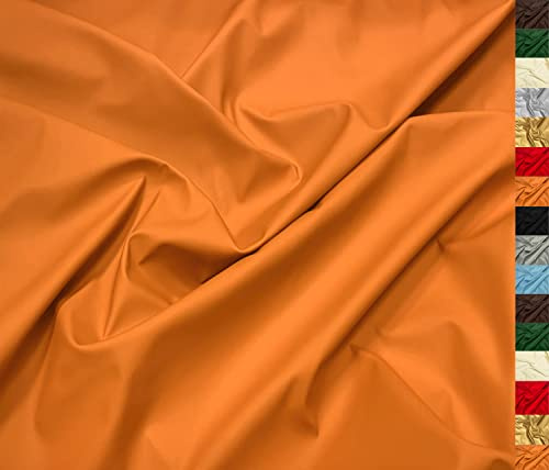 A-Express mjukt fusklädertyg spandex stretch slät matt konstläder vinylmaterial 140 cm bred 55 tum bred 230 gsm envägs stretch säljs per meter – halvmeter 50 cm x 140 cm brun