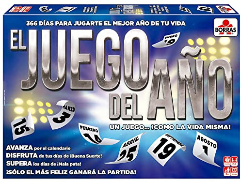 Borras - El Juego del Año Avanza por el Tablero Desde el 1 de enero hasta el 31 de diciembre. Cada Mes, caerás en días Especiales Que te harán Ganar o Perder Felicidad o Dinero + 10 años (19460)