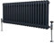Traditional 2 Column Radiator 300mm x 1012mm Modern Central Heating Heater Matt Anthracite Grey Carbon Steel Horizontal Wall Mounted Kitchen Living Room Bathroom Cleaning Brush Fixing Kit & Brackets